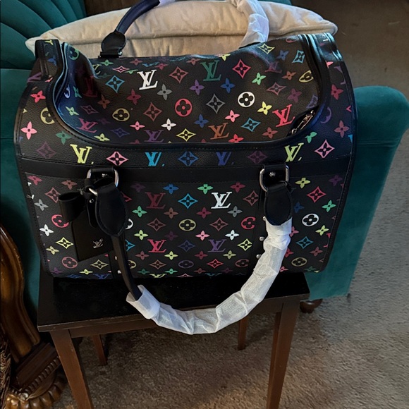Louis Vuitton Pet Black Multicolor Travel Bag - Picture 1 of 6